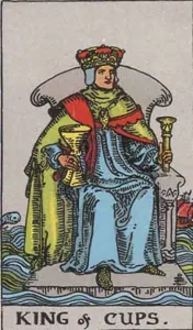 King of Cups, classic RWS illustration