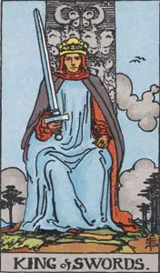 King of Swords, classic RWS illustration